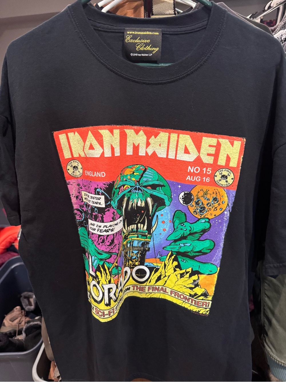 Rare Iron Maiden El Dorado Tour Band Tshirt size XL
